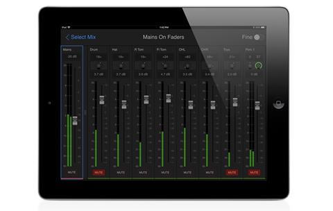 Avid venue onstage in tablet