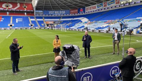 Sgorio pitchside