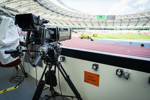 A camera position in the National Athletics Centre
