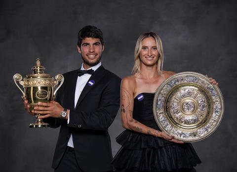 Wimbledon tennis Carlos Alcaraz Marketa Vondrousova Getty Images