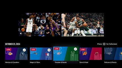NBA App adds multiview streaming News Broadcast