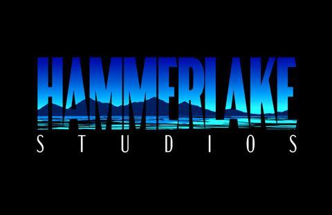 Final Hammerlake Logo - Blue out of Black