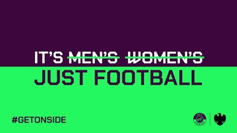 Women In Football #GetOnside logo