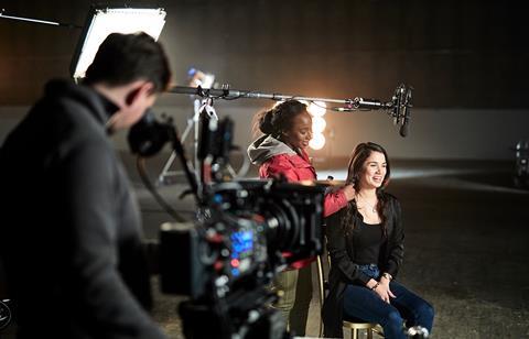 Being filmed Sophia Mascarenhas - Credit ScreenSkills Erroll Jones