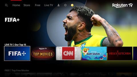 FIFA+ Rakuten fast channel