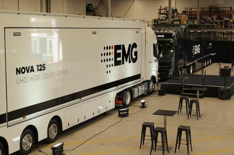 EMG OB truck green fuel