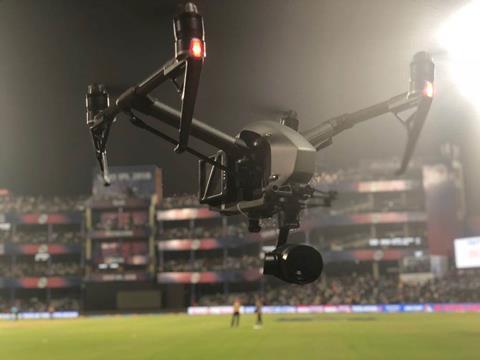 Drone-at-IPL-Inspire cricket