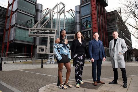 C4 PFL - Claressa Shields & Louisa Compton of Channel 4 & Peter Murray CEO PFL & Brendan Loughnane MMA