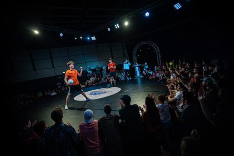 Freestylers Jesse Marlet (NED) and Gabriel Parke (BRA) competing at Super Ball 2021 in Prague (Czech Republic) - Picture by Tomas Krisz (2)