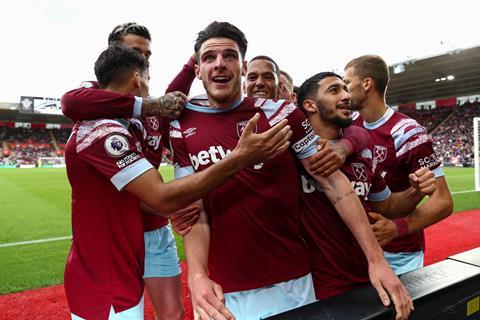 West Ham premier league football declan rice