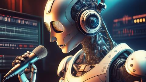 AI robot dubbing