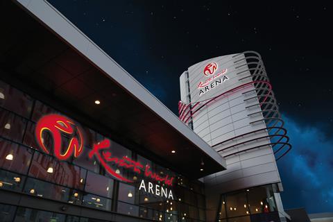 Resorts World Arena, Exterior, Night 1